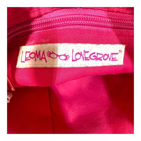 Leoma Lovegrove Beach Chairs Beachy 9x6 Canvas Crossbody Bag Purse Wicker READ - Picture 4 of 10